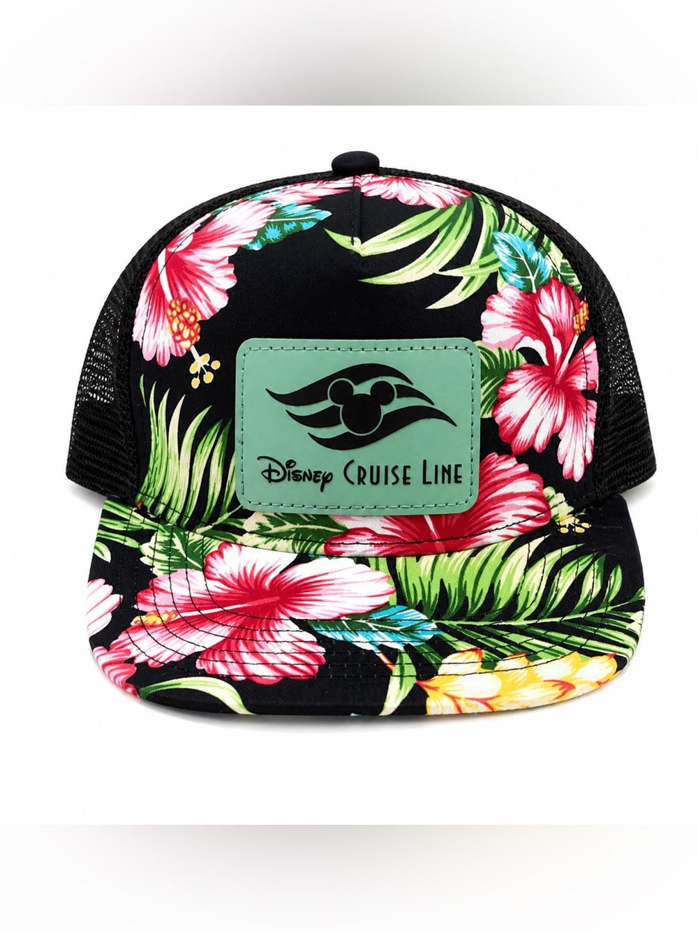 Disney Cruise Line Tropical Floral Trucker Hat Snapback Adult OS NWT
